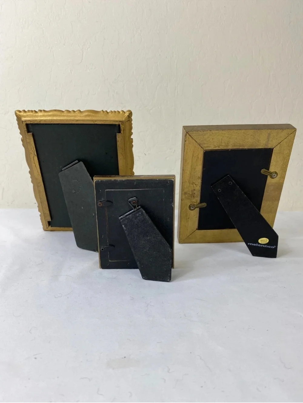 Gold Ornate Vintage-Style Picture Frame set 3 MCM Baroque solid wood